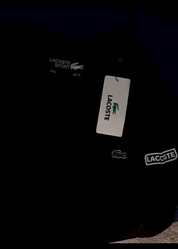 Lacoste Erkek Siyah Slim Fit Tişört - Görsel 3