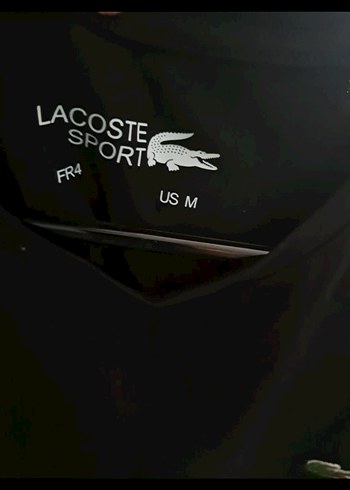 Lacoste Erkek Siyah Slim Fit Tişört - Görsel 4