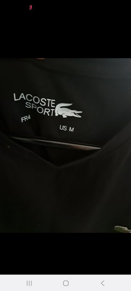 Lacoste Erkek Siyah Slim Fit Tişört - Görsel 4
