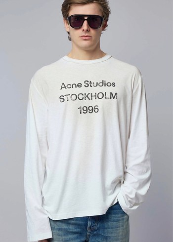 Diğer Acne Studios Beyaz Uzun Kollu Tisort