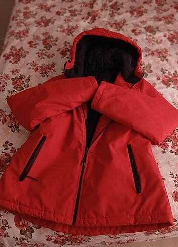 xl Beden kırmızı Renk Kayak montu
