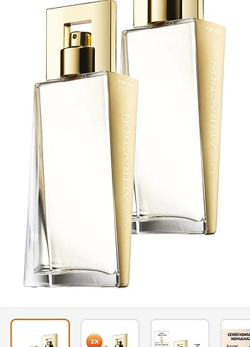 Attraction parfüm 50 ml 2adet