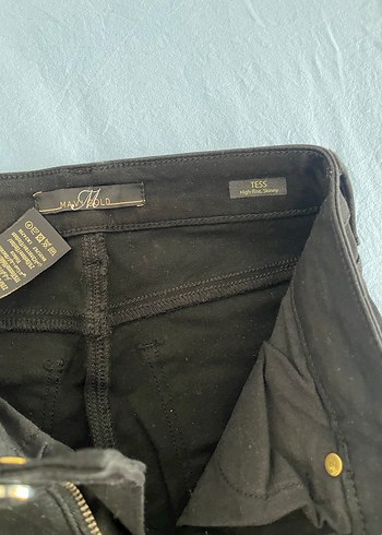 s Beden Simsiyah Kadın Denim Pantolon