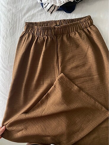 Kahverengi bol pantolon