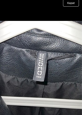 H&M deri ceket - Görsel 2