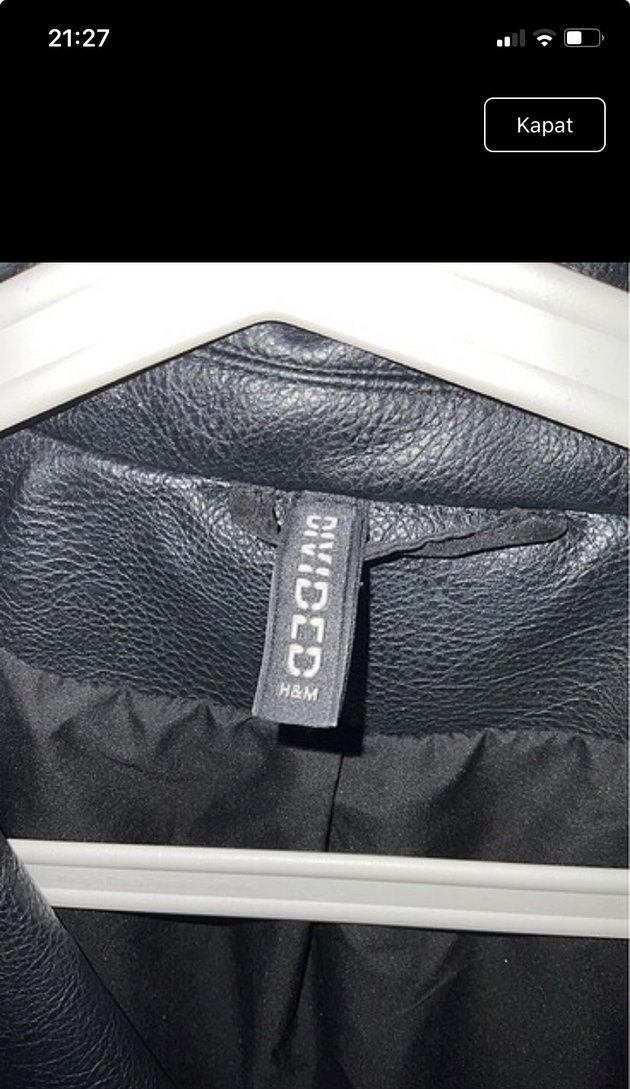 H&M deri ceket - Görsel 2