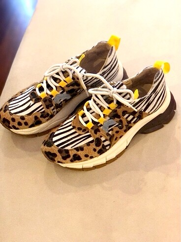 Diğer SIFIR FİBİ SNEAKER LEOPAR AYAKKABI