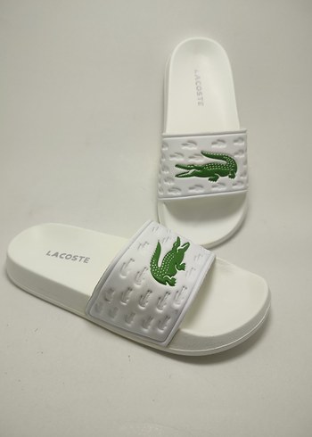 Lacoste Beyaz Bantlı Erkek Terlik