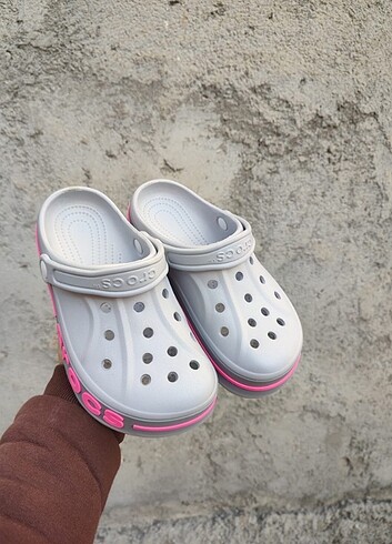 36 Beden gri Renk BAYAN CROCS TERLIK