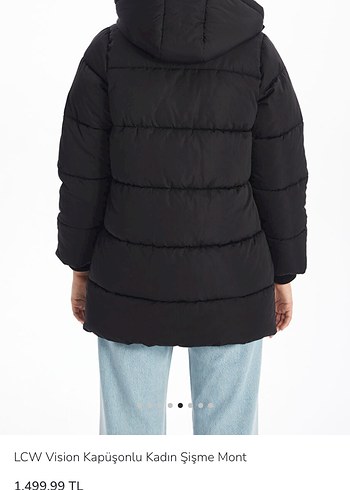 Siyah kadın şişme mont - Görsel 3