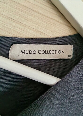 40 Beden Mudo gri elbise