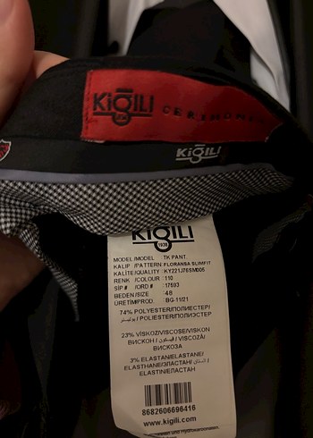 KİĞILI DAMATLIK/SMOKİN SİYAH - Görsel 5