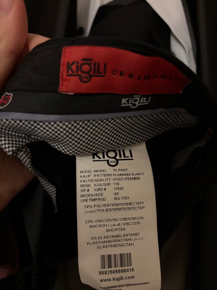 KİĞILI DAMATLIK/SMOKİN SİYAH - Görsel 5