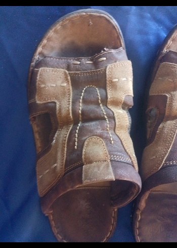 Kahverengi Deri Erkek Sandalet 44no - Görsel 2