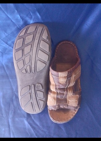 Kahverengi Deri Erkek Sandalet 44no - Görsel 5