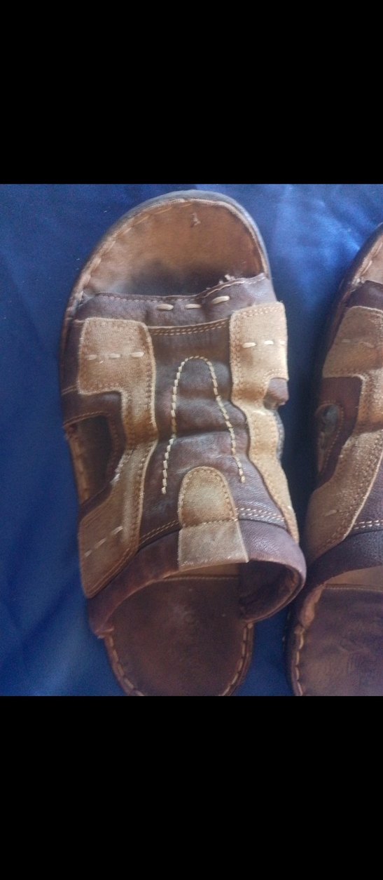 Kahverengi Deri Erkek Sandalet 44no - Görsel 2