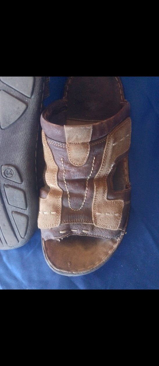 Kahverengi Deri Erkek Sandalet 44no - Görsel 4