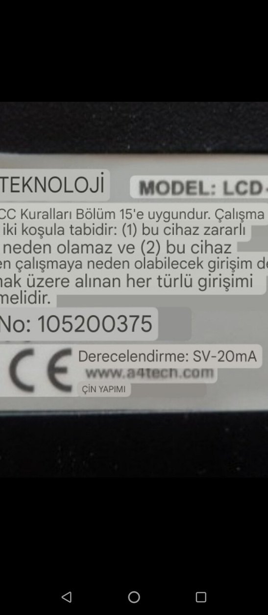A4 tech klavye  ps2 uçlu açıklama okuyunuz - Görsel 4