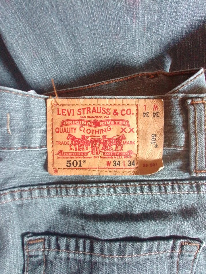 levi 501 kot pantolon 34/34 beden açıklama okuyunuz - Görsel 3