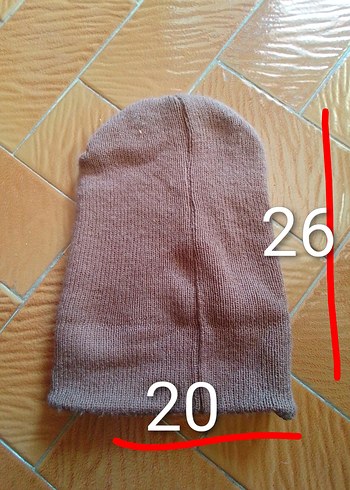 Erkekler için kahve bere ölçü 26*20 - Görsel 2