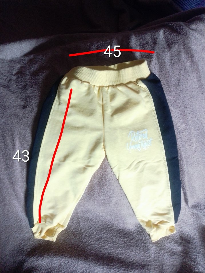 Sarı Siyah Kız Çocuk Rahat Eşofman Altı - Görsel 3