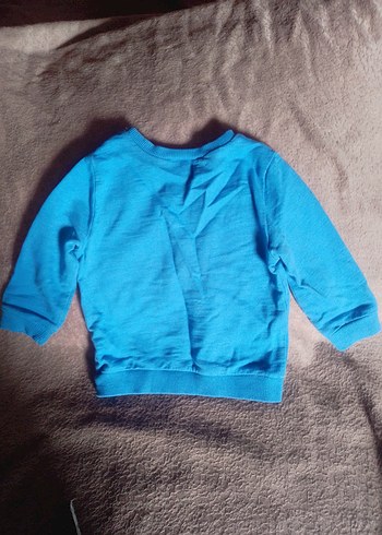 Mavi Erkek Çocuk Düğmeli Sweatshirt - Görsel 4