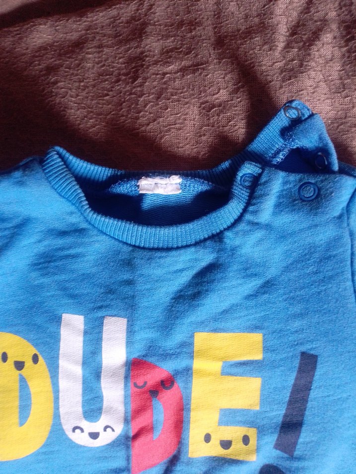 Mavi Erkek Çocuk Düğmeli Sweatshirt - Görsel 5