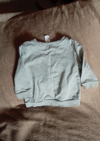 Gri Erkek Çocuk Baskılı Sweatshirt 1/2 yaş - Görsel 6