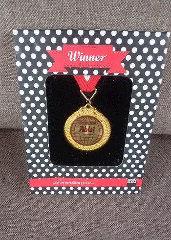 dünyanın en iyi abisi madalyon 20*15 cm - Görsel 2