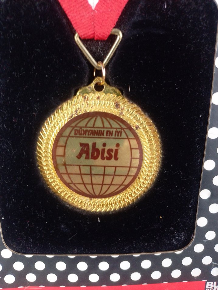 dünyanın en iyi abisi madalyon 20*15 cm - Görsel 3