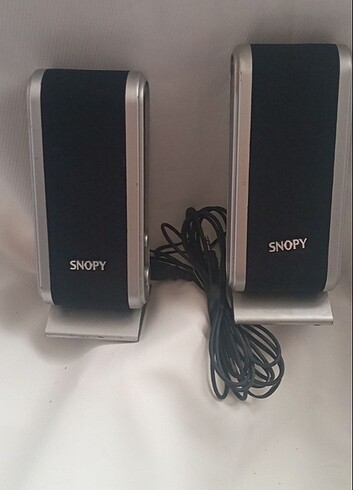 Snopy Sn-820 2.0 Siyah/Gümüş Lcd İnce Tasarım Usb Speaker