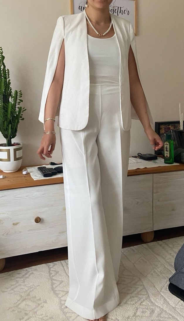 Zara beyaz takım elbise - Görsel 2