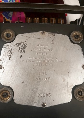 Facit Mekanik Hesap Makinesi - Görsel 6