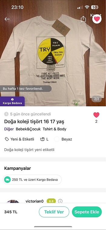 Diğer Doğa koleji tişört yeni