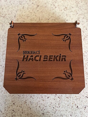 Şeker lokum kutusu ahşap