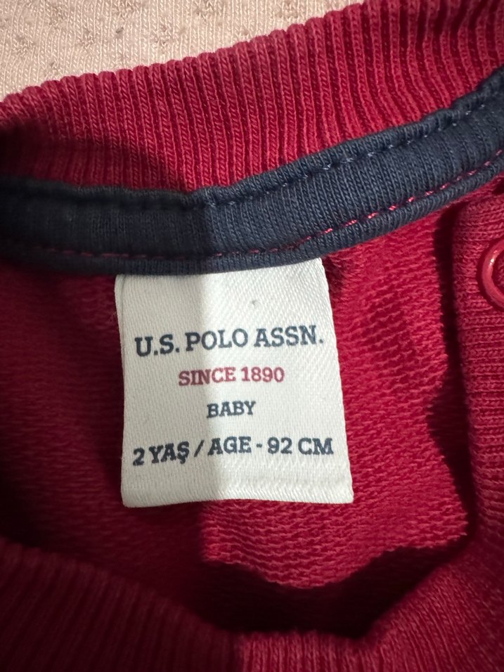Bordo Erkek Çocuk Sweatshirt USPA - Görsel 2