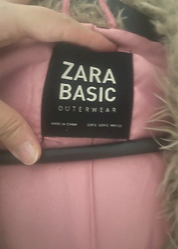 Zara Zara Bej Kadın Peluş Midi Kaban