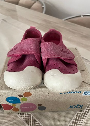 21 Beden Kız Bebek İlk Adım Ayakkabısı Pembe vicco
