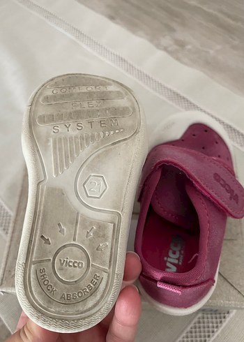 Vicco Kız Bebek İlk Adım Ayakkabısı Pembe vicco