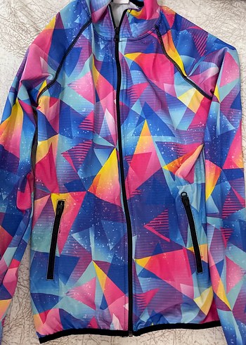 Renkli Tie-Dye Fermuarlı Kadın Spor Takımı - Görsel 4