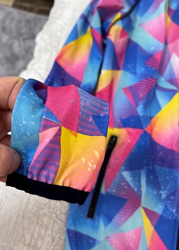 Renkli Tie-Dye Fermuarlı Kadın Spor Takımı - Görsel 5