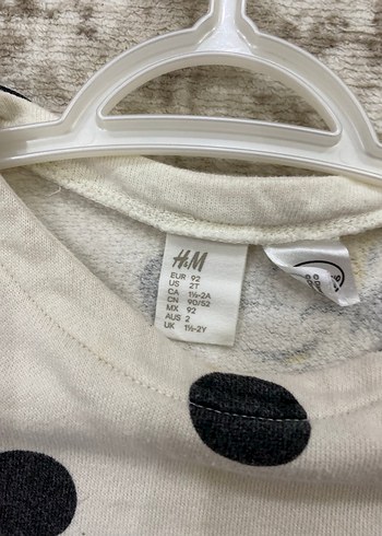 H&M H&M Kız Çocuk Uzun Kollu Desenli Elbise
