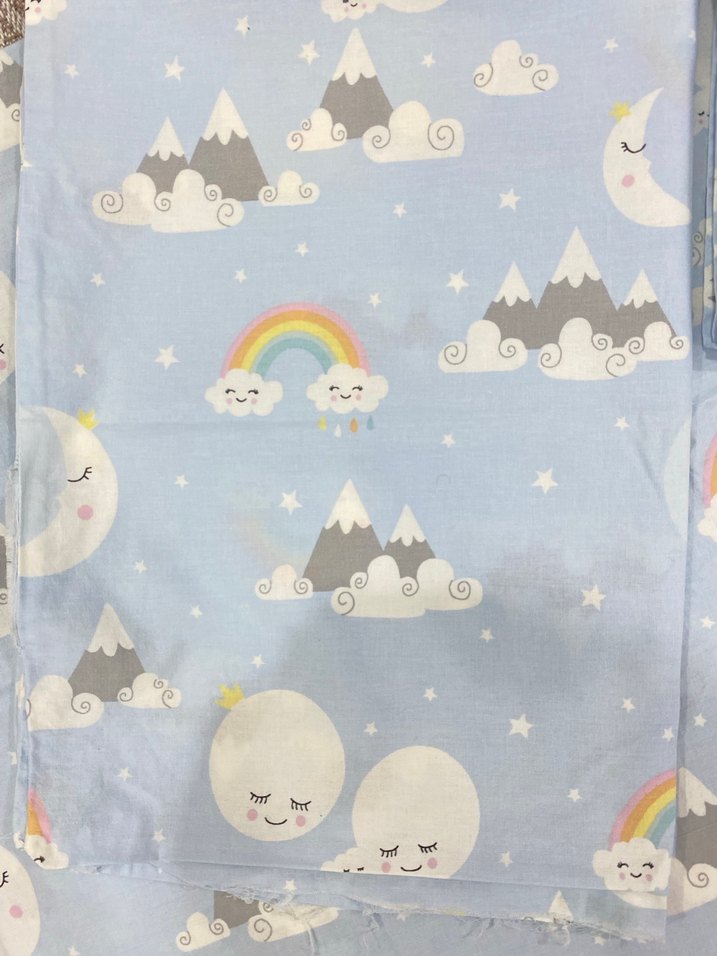 Pastel Mavi Baskılı Çocuk Nevresim Seti - Görsel 2