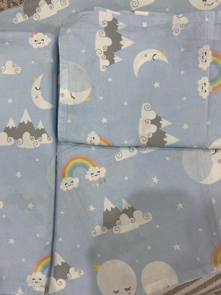 Pastel Mavi Baskılı Çocuk Nevresim Seti - Görsel 3