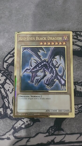 Beden Renk Yugioh Red eyes black Dragon Mago