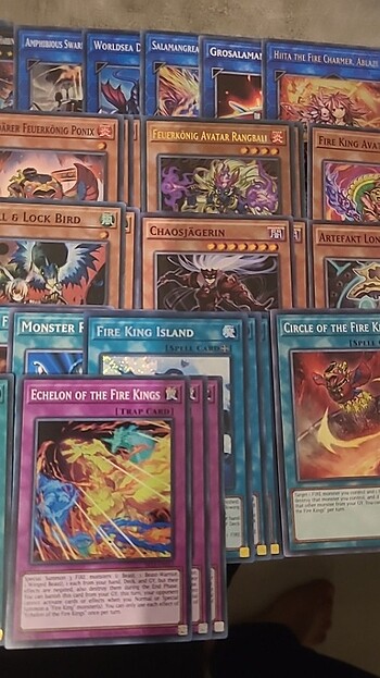 Beden Renk Yugioh Fire Kings Deck almanca/ingilizce