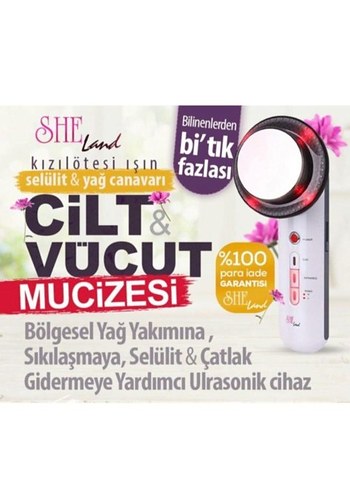 Ultrasonik Vücut Masaj Aleti Beyaz - Görsel 4