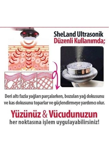 Ultrasonik Vücut Masaj Aleti Beyaz - Görsel 2