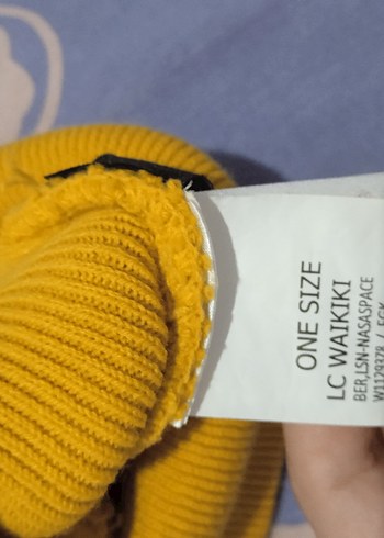 NASA Sarı Örgü Erkek Bere - Görsel 2