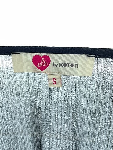 s Beden siyah Renk Koton Bluz %70 İndirimli.